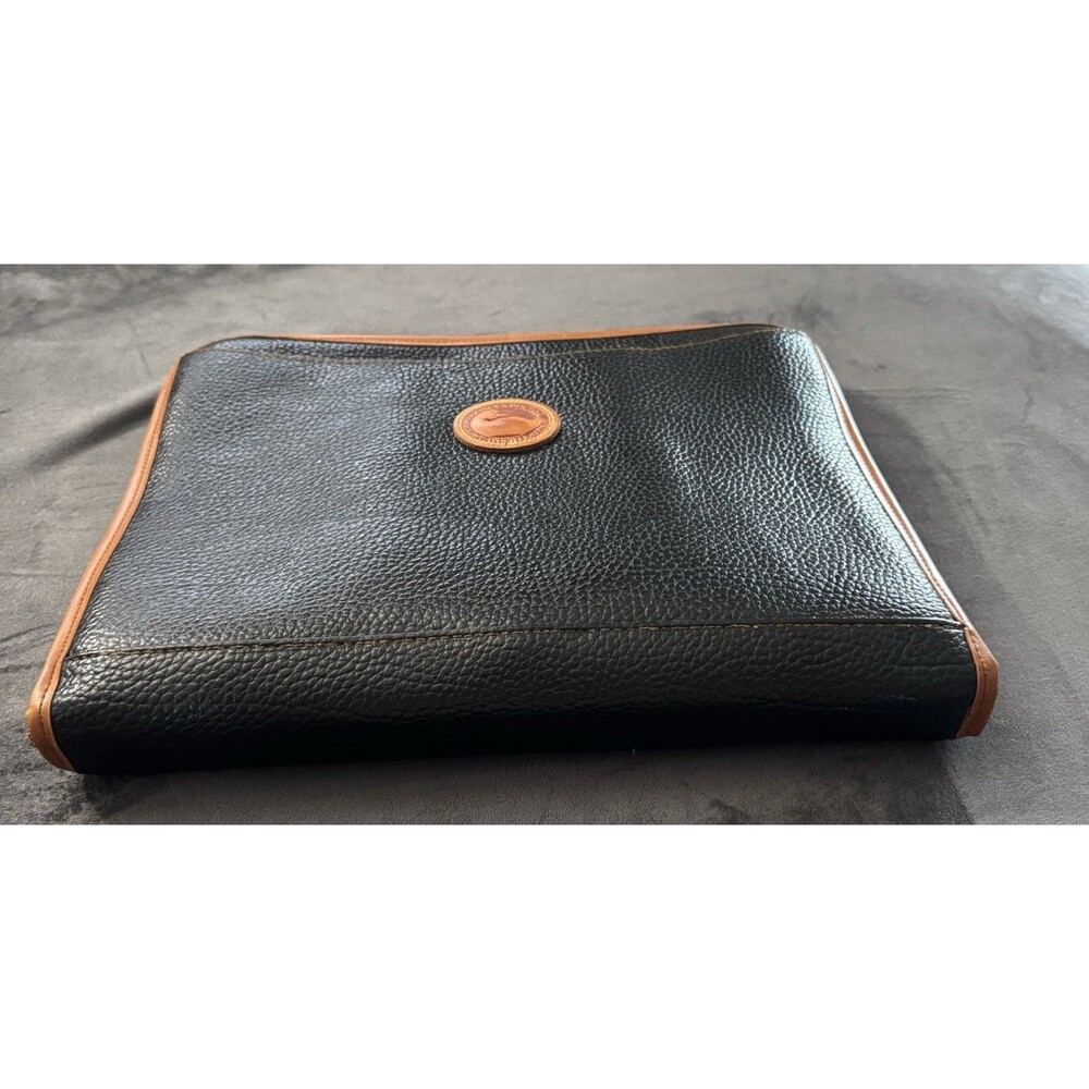 Rare Dooney & Bourke-All Weather Leather-Briefcase/Portfolio-Retract Handles - Picture 9 of 12